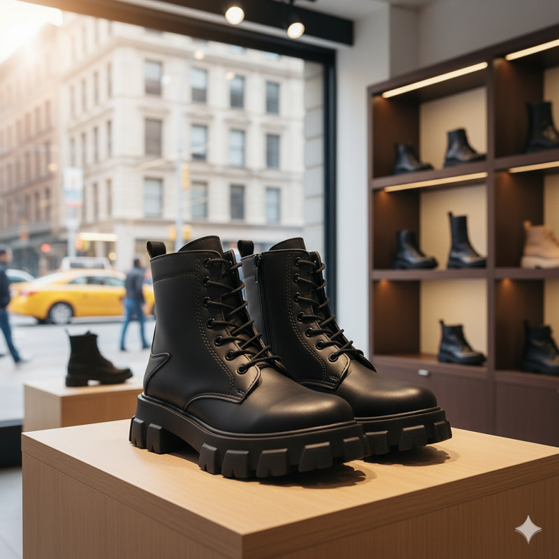 نیم بوت زنانه مشکی مدل Roxana