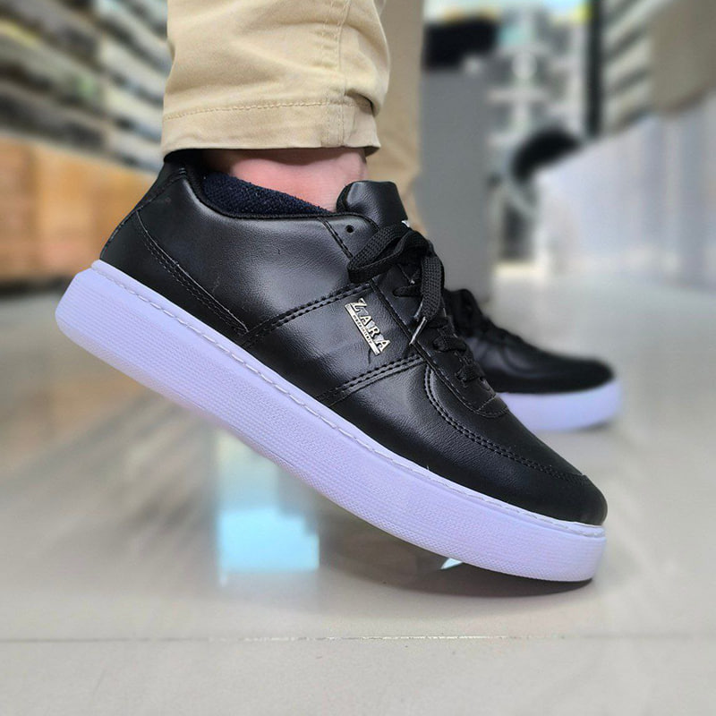 کفش تخت Zara مردانه مشکی مدل Kiyan