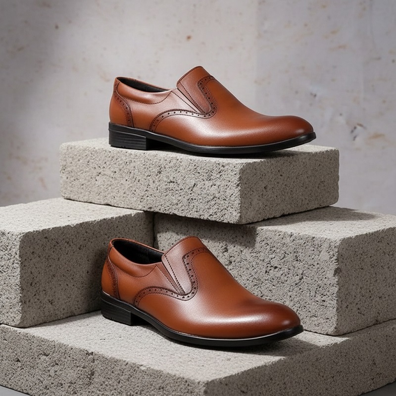 کفش رسمی مردانه مدل Dena-عسلی