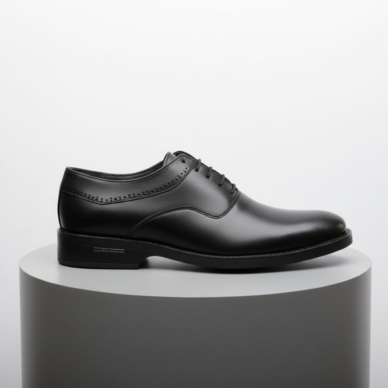 کفش رسمی بندی مردانه مدل sahand-مشکی